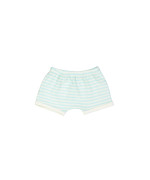 short mini stripe aqua