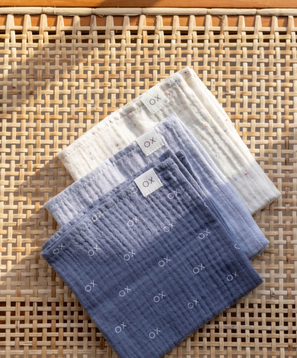 Tetra wipes set blue