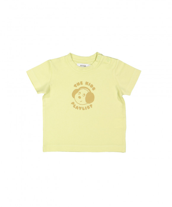 t-shirt mini dog playlist green
