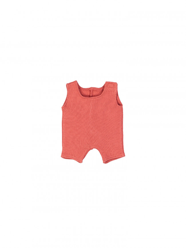 doll dungaree red