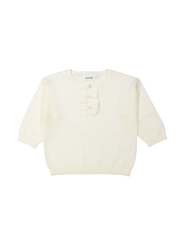 Pull frill ecru