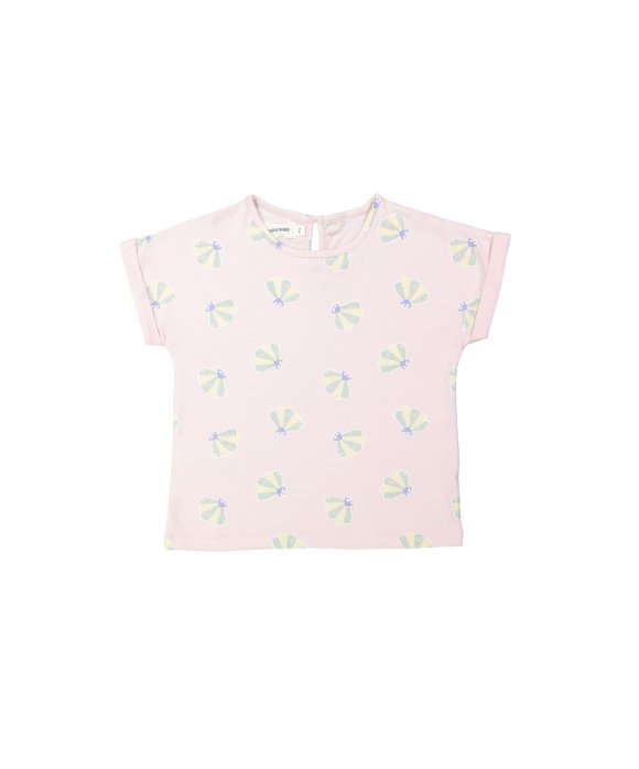 T-shirt coquilles lilas
