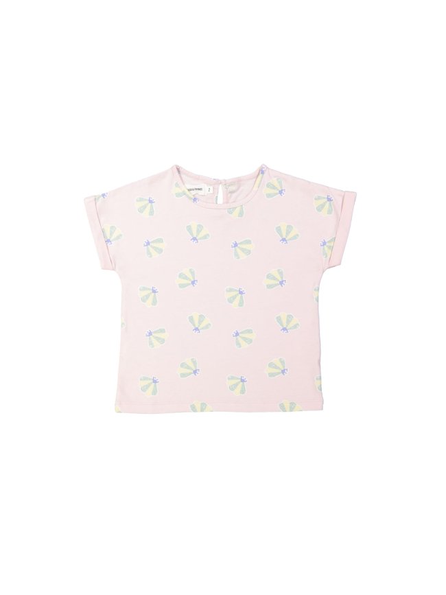 T-shirt coquilles lilas