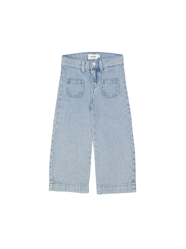 Jeans droit zip snow bleach