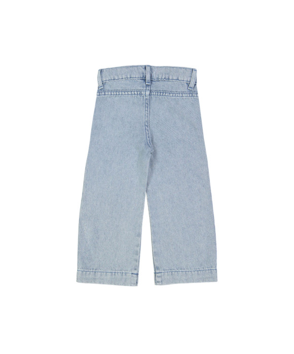 Jeans droit zip snow bleach