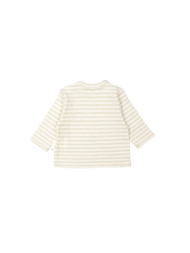 T-shirt rayé beige