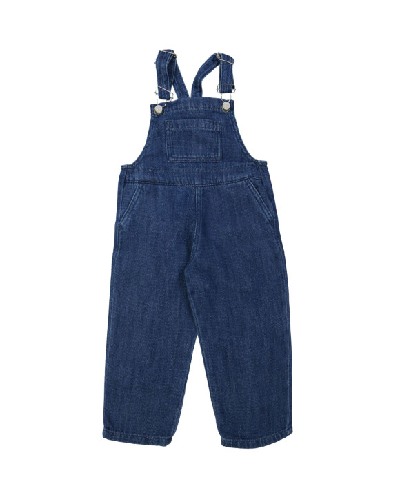 Salopette en jean stone wash bleu