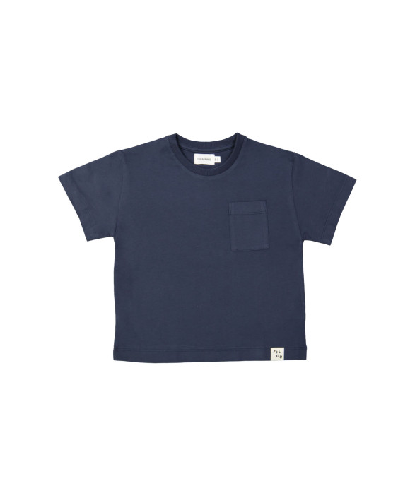 T-shirt pochette bleu foncé