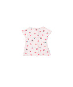 Robe de poupée rouge objets rose clair