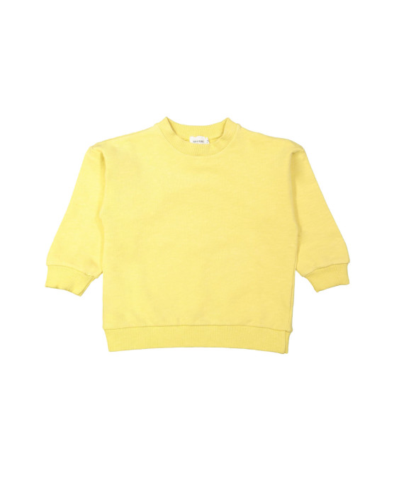 Sweater montagne vacances jaune bleu
