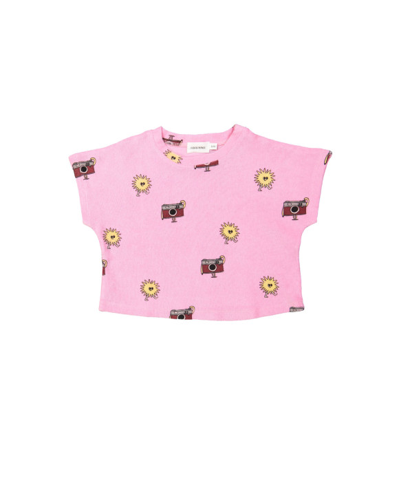 T-shirt éponge ensoleillé kodak rose
