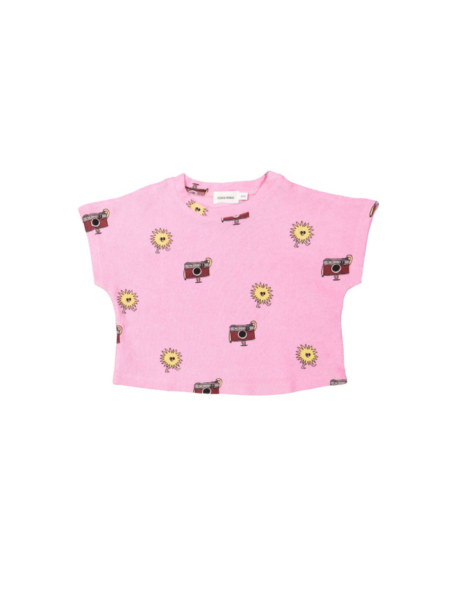 T-shirt éponge ensoleillé kodak rose