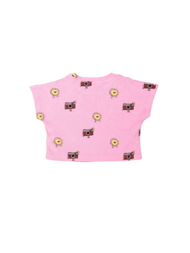T-shirt éponge ensoleillé kodak rose