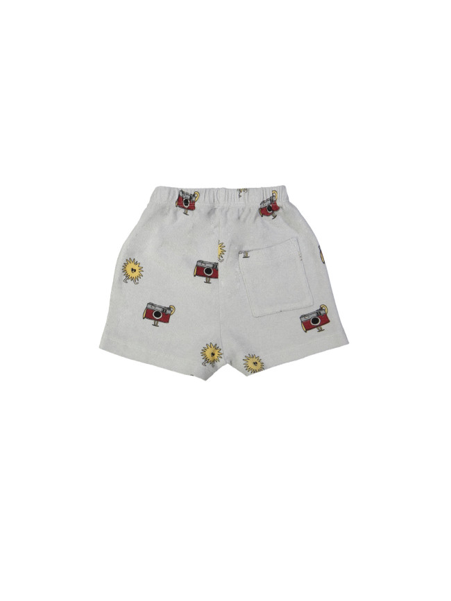 Short éponge sunny kodak gris clair