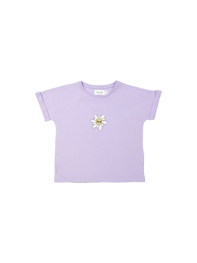 T-shirt edelweiss lilas