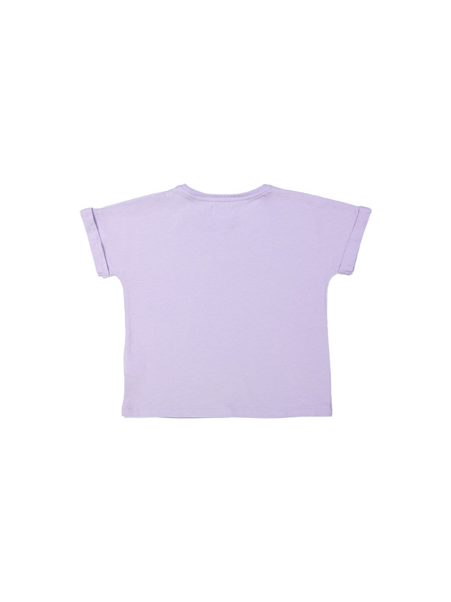 T-shirt edelweiss lilas