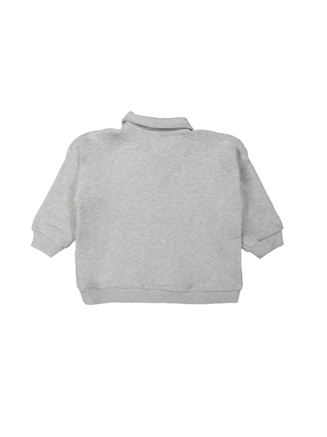Polo Sweater filou gris mélangé