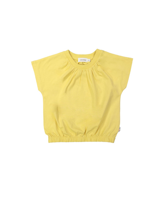 T-shirt froncé jaune
