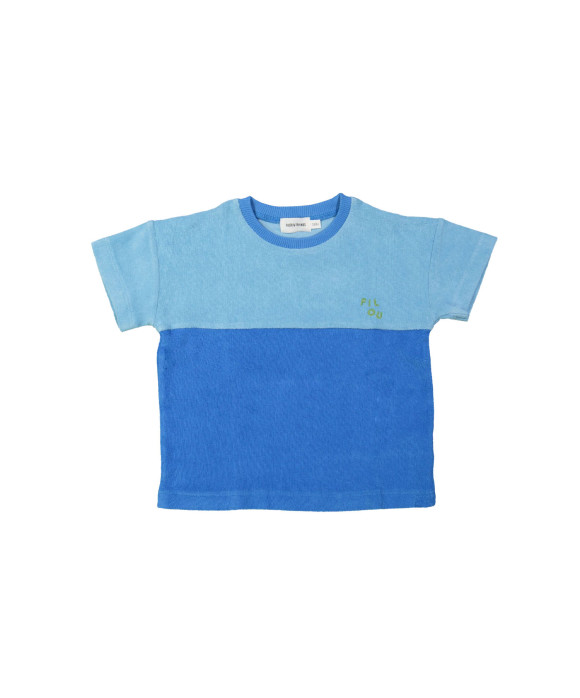 T-shirt éponge filou bleu électrique