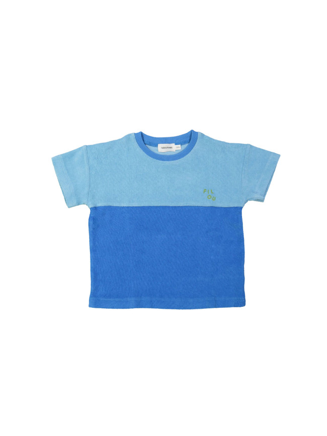 T-shirt éponge filou bleu électrique