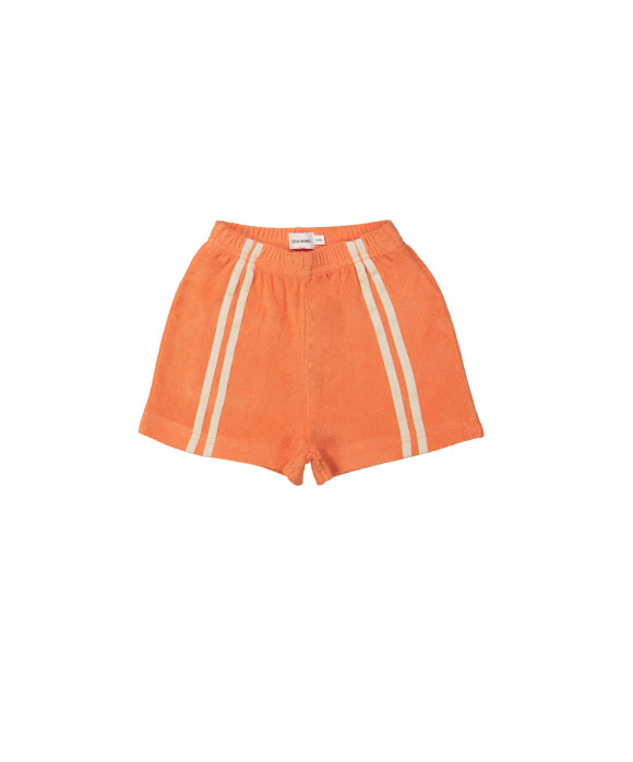 Short éponge orange vif