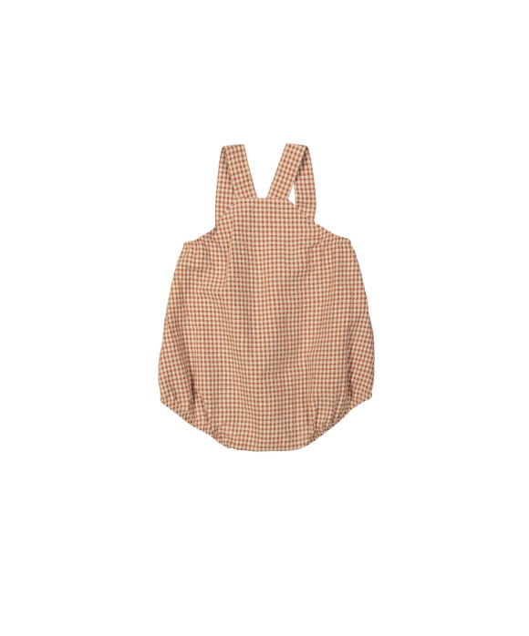 Combinaison vichy carreaux marron