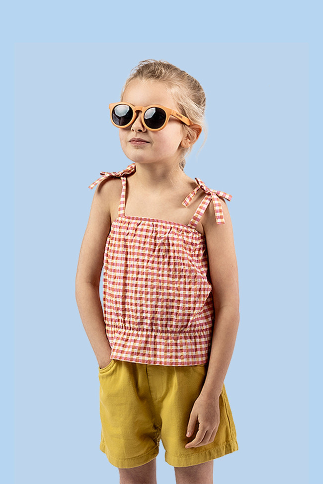 Top vichy carreaux rose