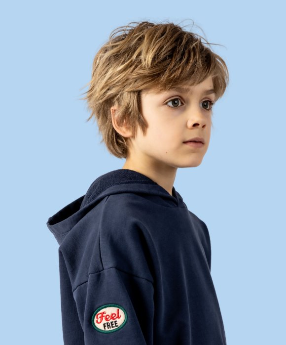 Hoodie bleu foncé