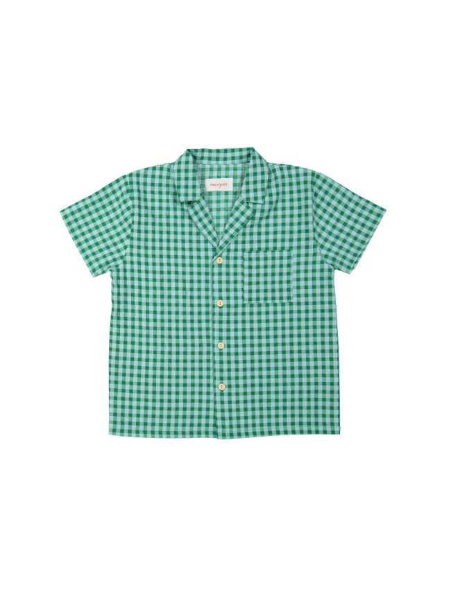 Chemise carreaux vert