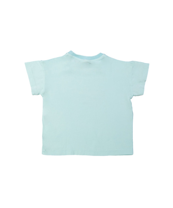T-shirt vagues aqua