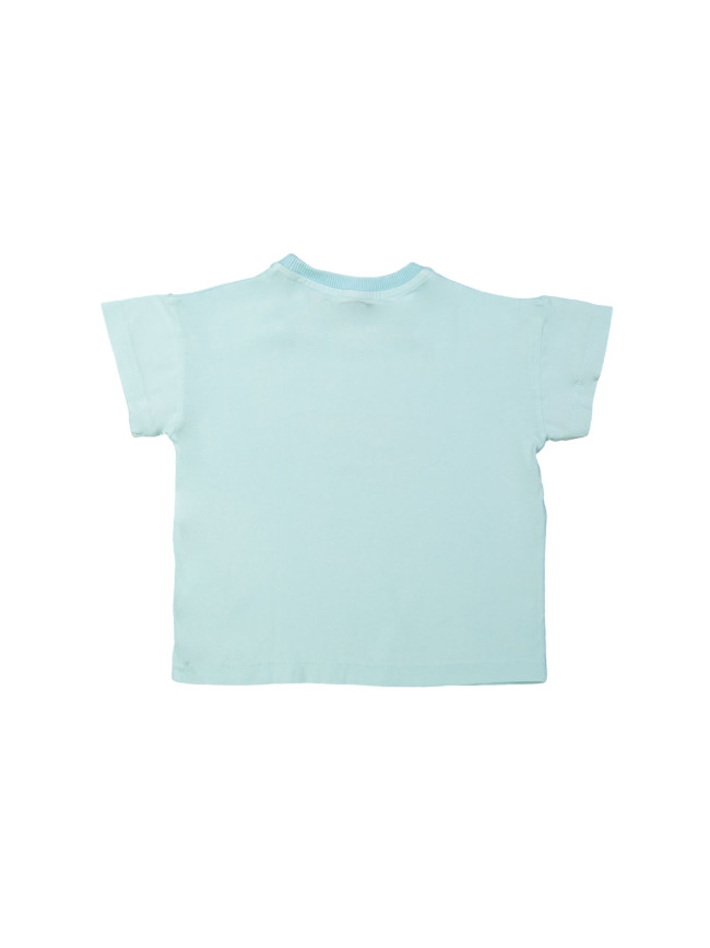 T-shirt vagues aqua