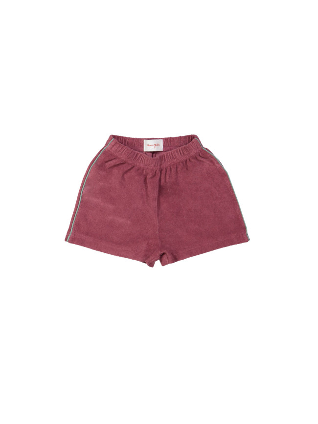 Short éponge bordeaux
