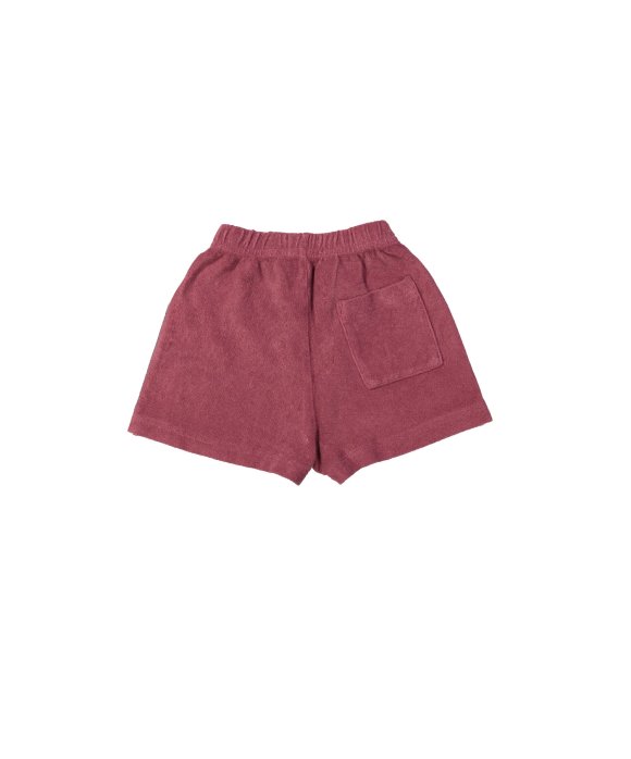 Short éponge bordeaux