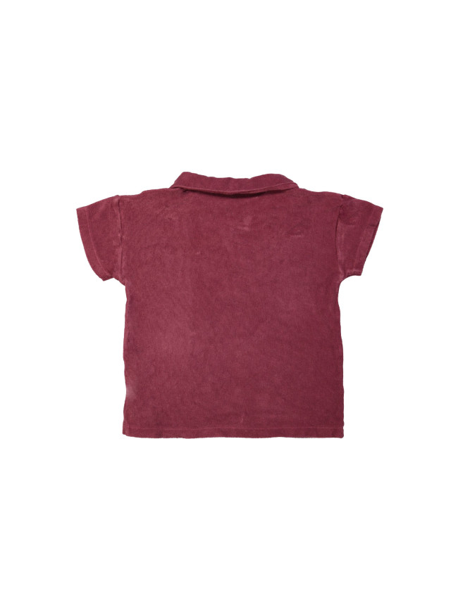 Polo éponge WW bordeaux