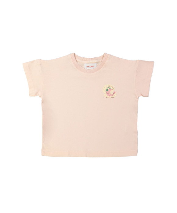 T-shirt musique rose clair