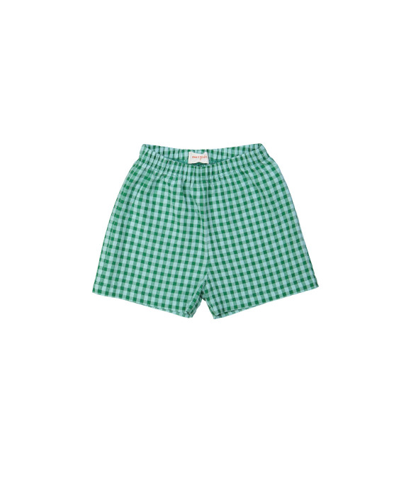 Short carreaux vert