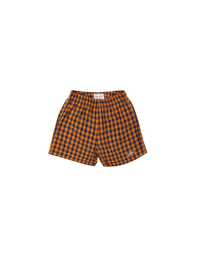 Zwemshort WW carreaux orange