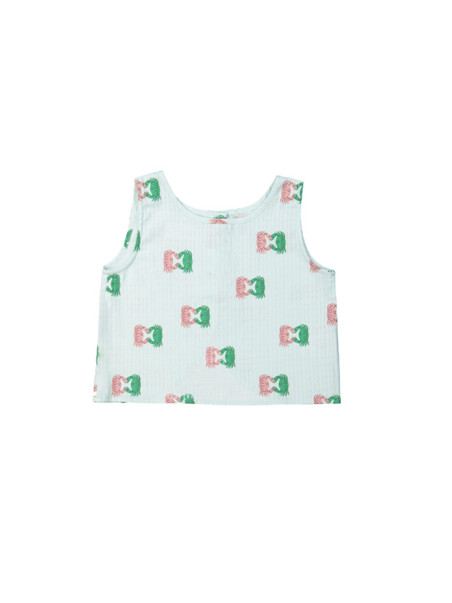 Top crabe aqua