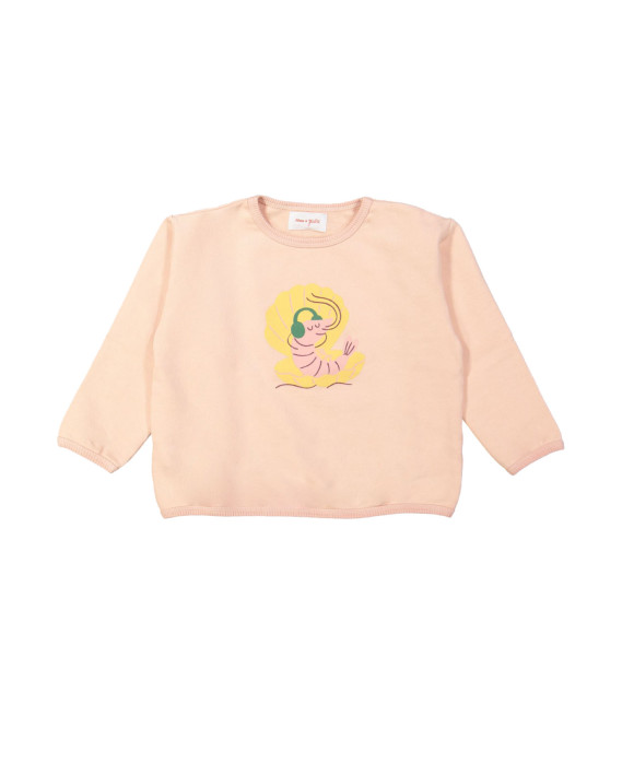 Sweater musique rose