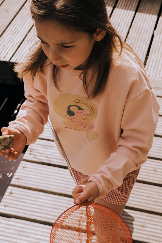 Sweater musique rose