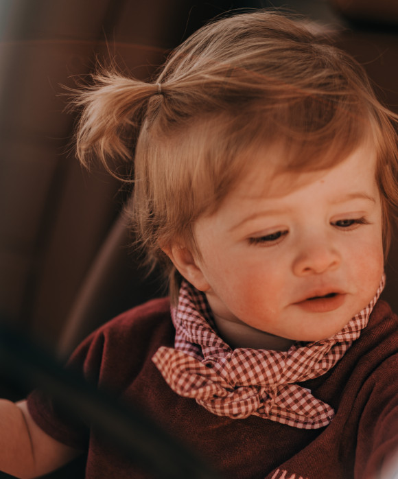 Sjaal carreaux rose clair