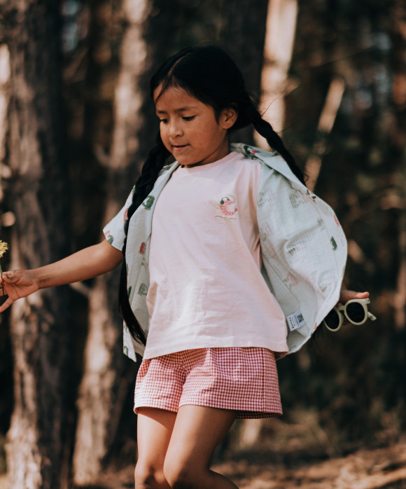 T-shirt musique rose clair