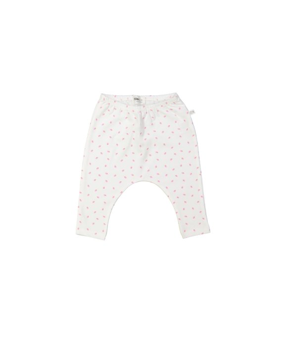 Pantalon fraise blanc