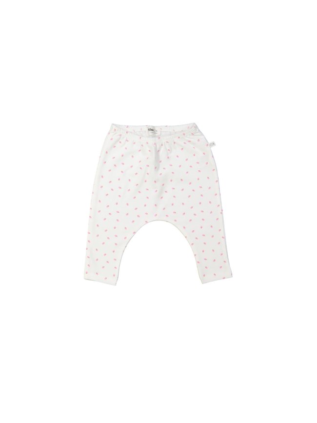 Pantalon fraise blanc