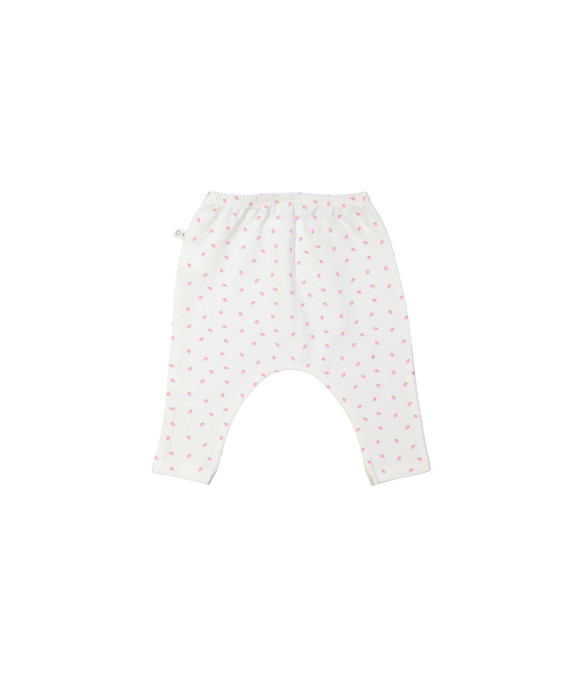 Pantalon fraise blanc