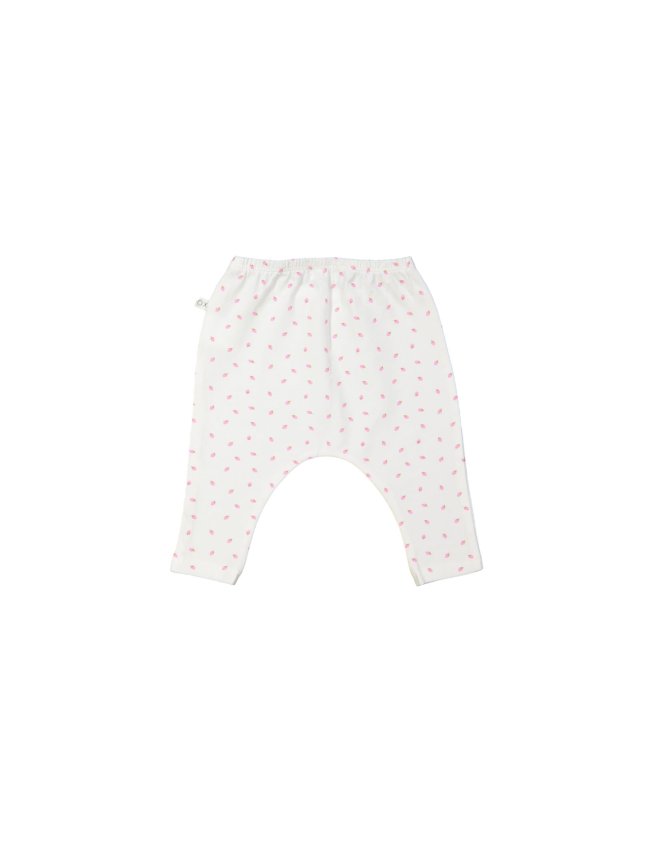 Pantalon fraise blanc