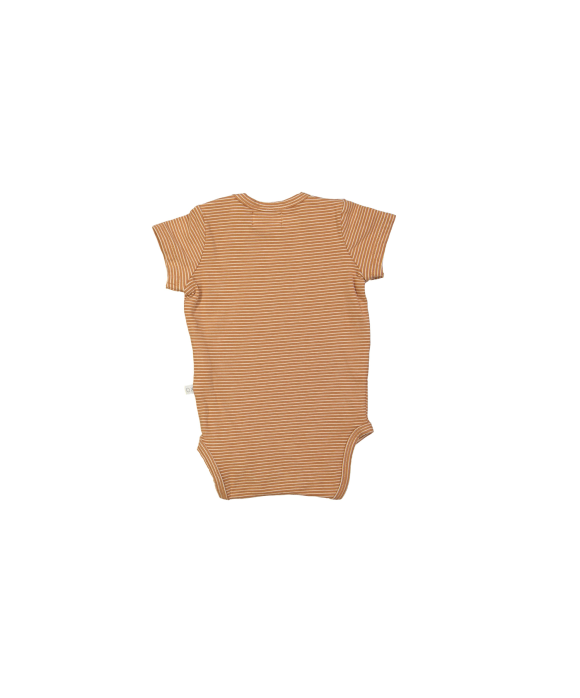 Body KM rayé soleil brun clair