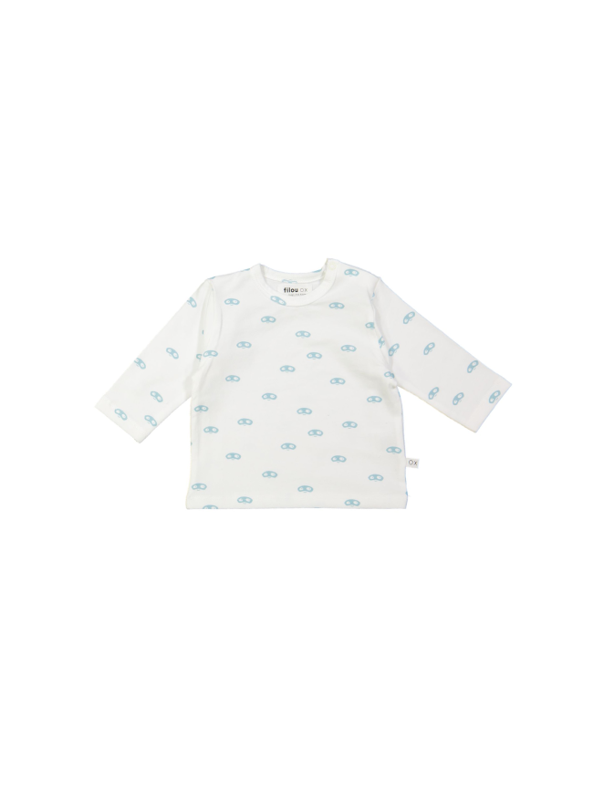 T-shirt masque bleu foncé