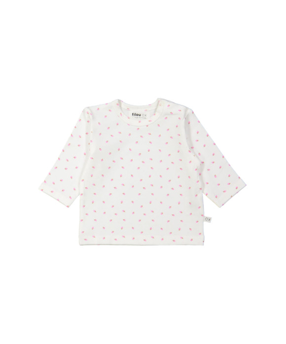 T-shirt fraise blanc