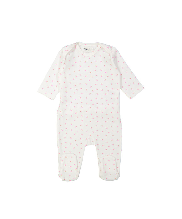 Pyjama fraise blanc